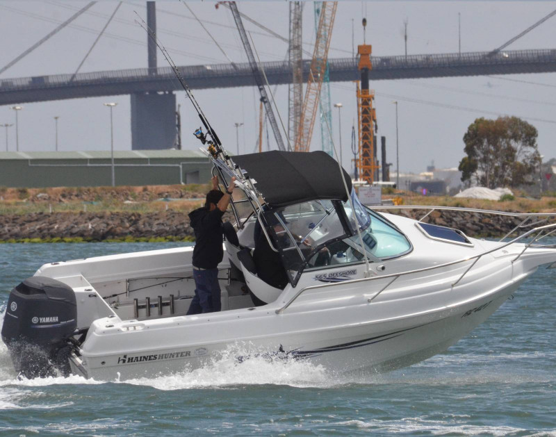 Haines Hunter 565 Offshore HONDA BF 150 EFI 4 Stroke Redco Trailer