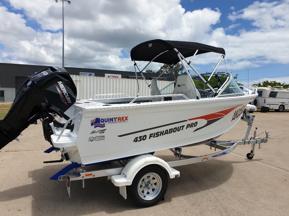 2021 Quintrex 430 Fishabout Pro Honda 50hp EFI Alloy Trailer *** This would have to be one of the most capable boats in its category full stop perfect for a first boat and equally good as a down size option while quite possibly being heaven on a stick if y