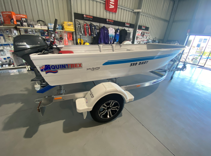 QUINTREX 350 DART SHORT SHAFT Jetty Boating