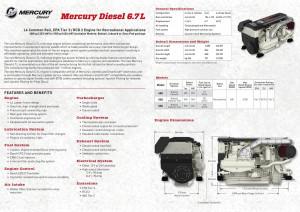 Mercury 6.7 Diesel engine (480hp - 550hp)