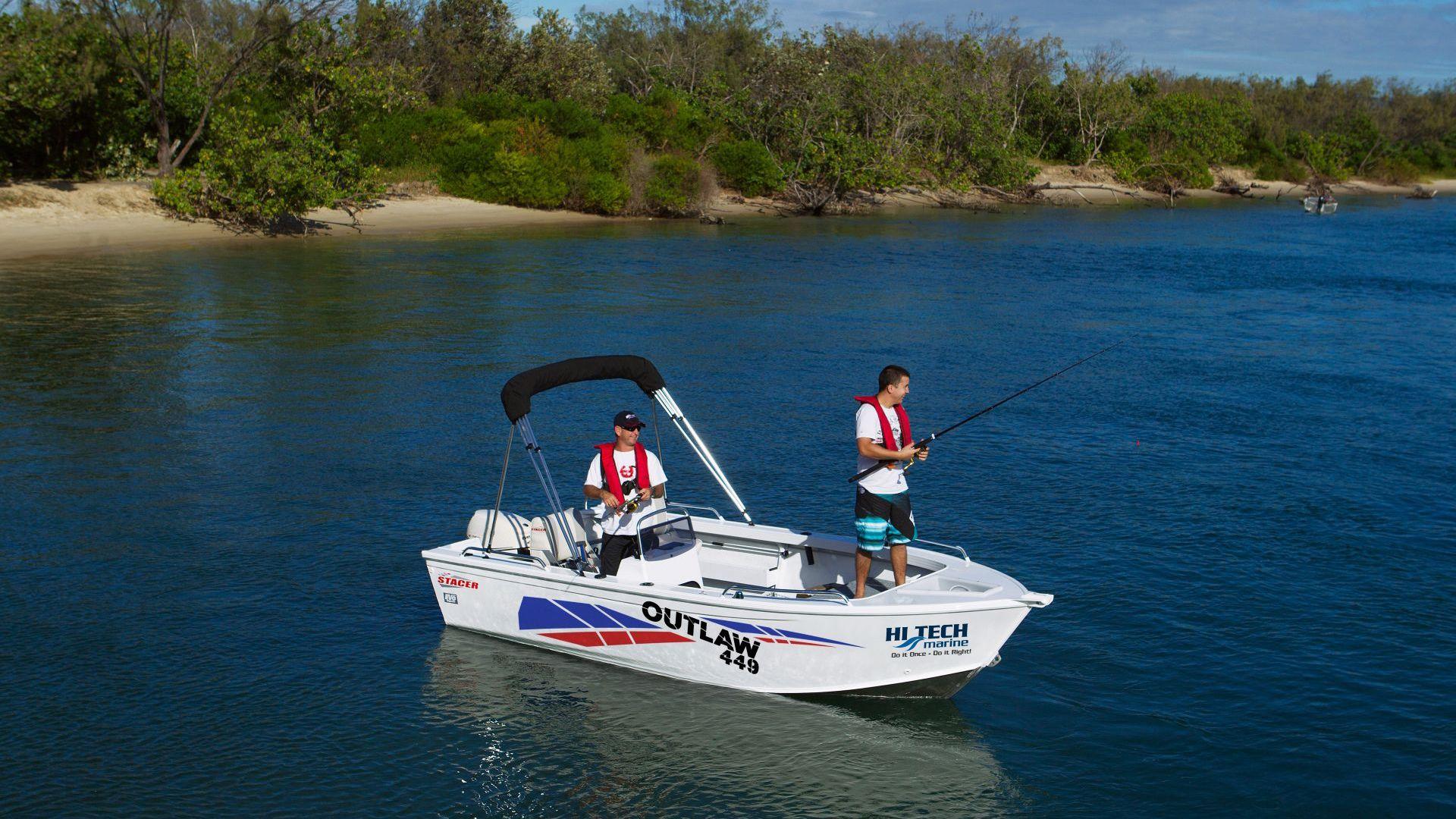 Stacer 449 Outlaw Side Console Aluminium Fishing Boats for Sale Perth