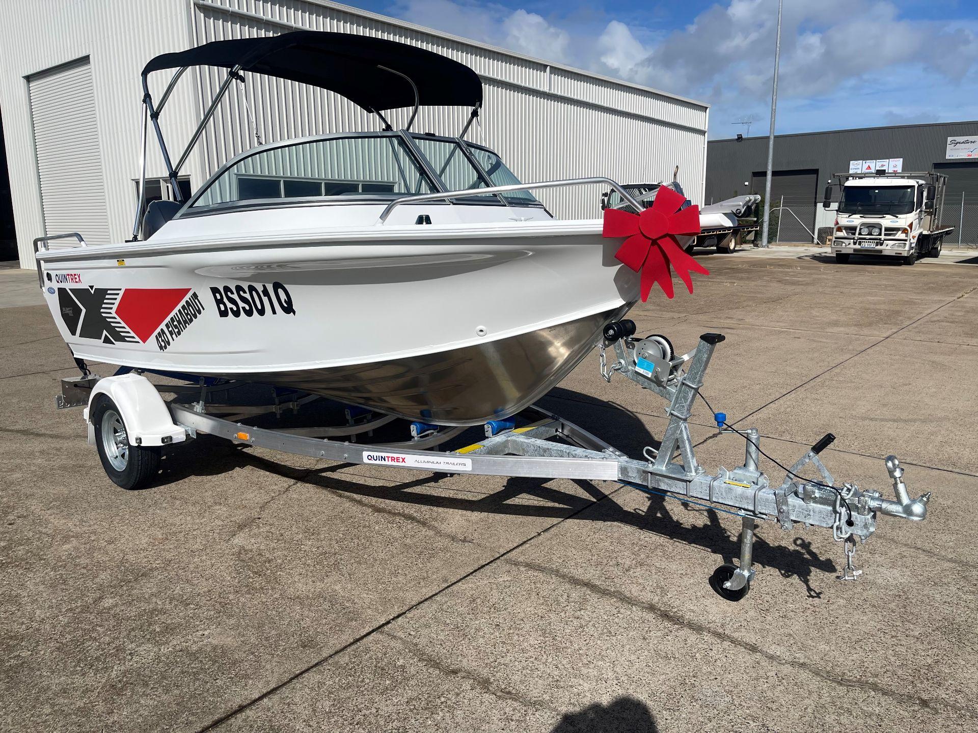 2025 Quintrex 430 Fishabout Mercury 50hp EFI Alloy Trailer *** This would have to be one of the best Runabouts available full stop! ***Often described as the Goldilocks boat not to big not to small ***