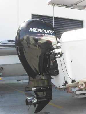 Caribbean Reef Runner fitted with a Mercury 150 HP Four stroke outboard engine