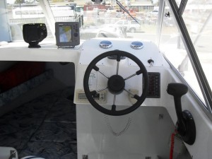 Caribbean Reef Runner fitted with a Mercury 150 HP Four stroke outboard engine