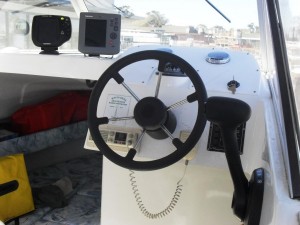 Caribbean Reef Runner fitted with a Mercury 150 HP Four stroke outboard engine