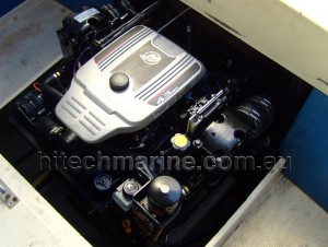 Fuel injected V6 Mercruiser Engine Repowered into Pride Concorde 